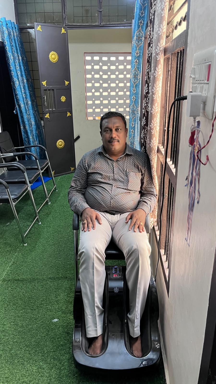 JSV Foot Reflexology therapy session – Madurai centre ambience