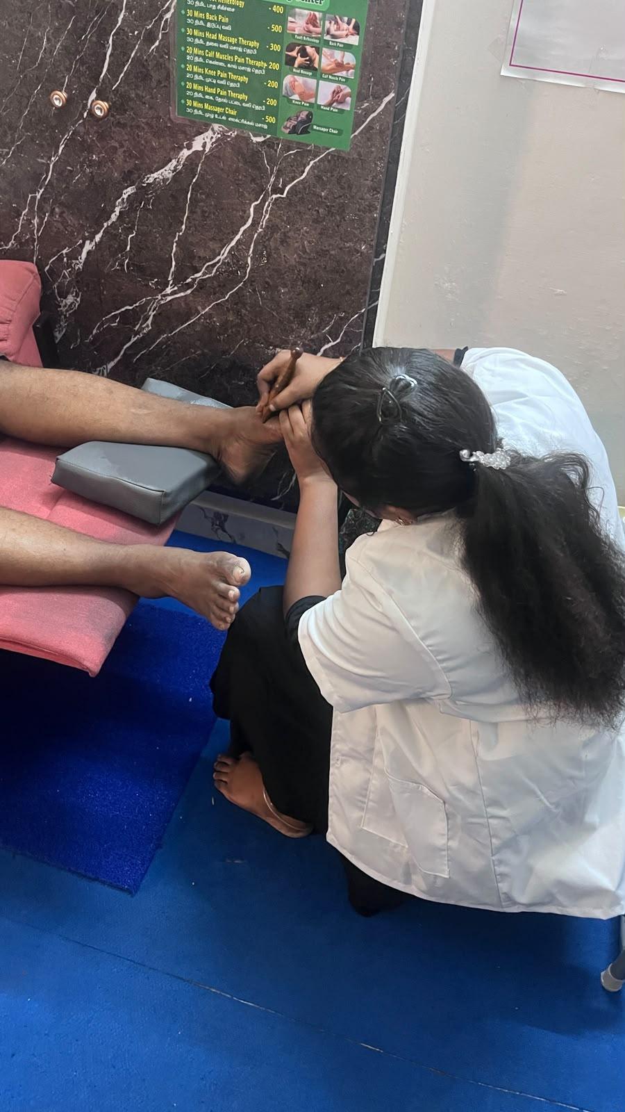Holistic healing foot massage at JSV Foot Reflexology, Madurai