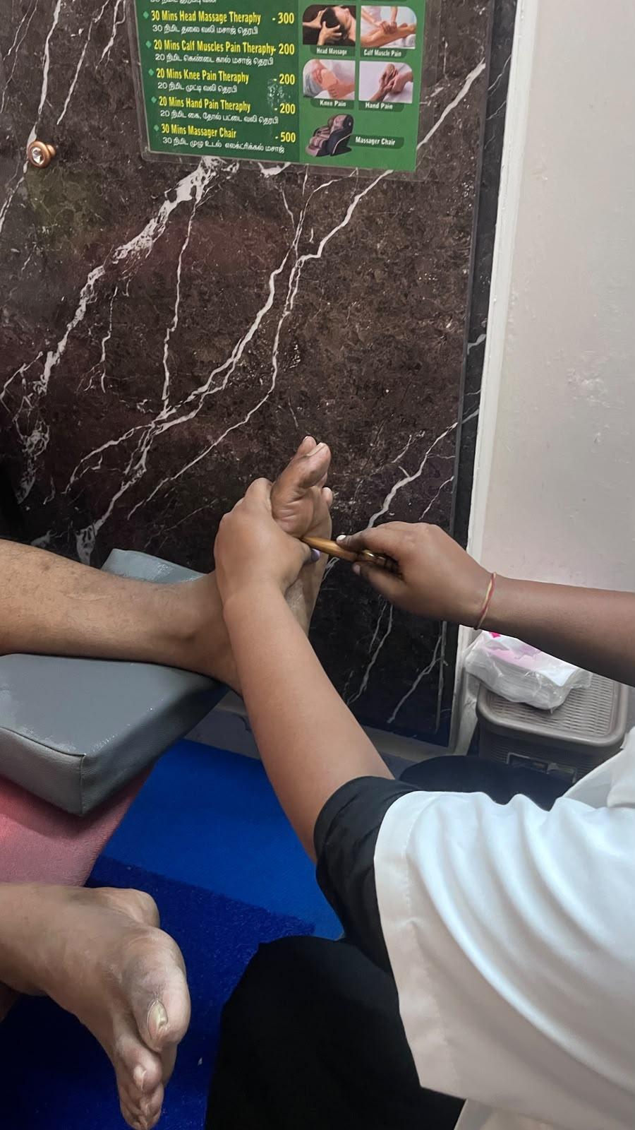 Therapeutic reflexology service at JSV Padha Sigichai Mayam