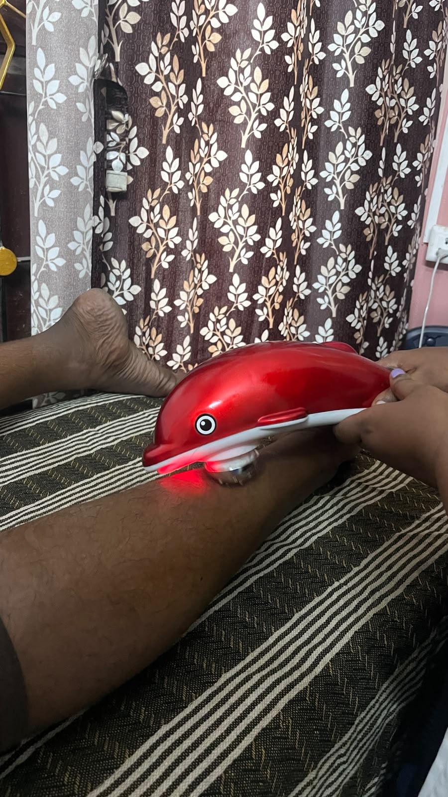 Foot reflexology session promoting wellness at JSV centre