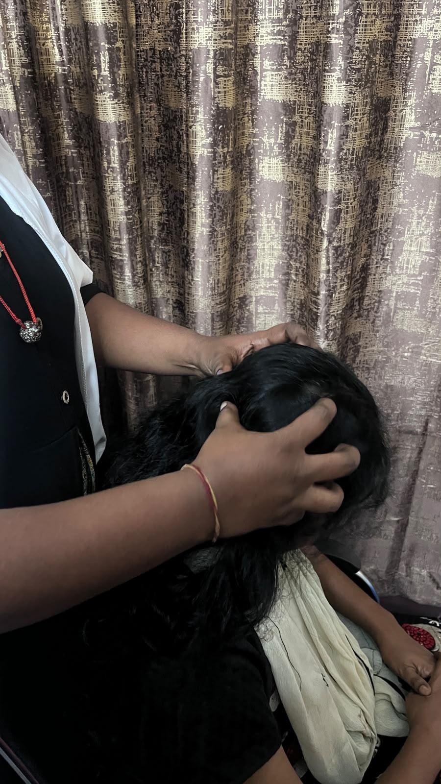 Healing reflexology session at JSV Foot Reflexology centre, Madurai